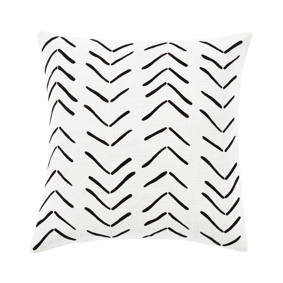 Triangle Home Fashions, Hygge Row White Pillow Cover