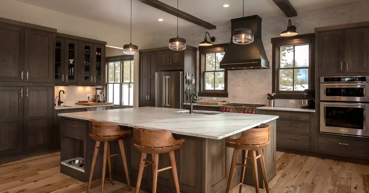 A Rustic Open Concept Kitchen